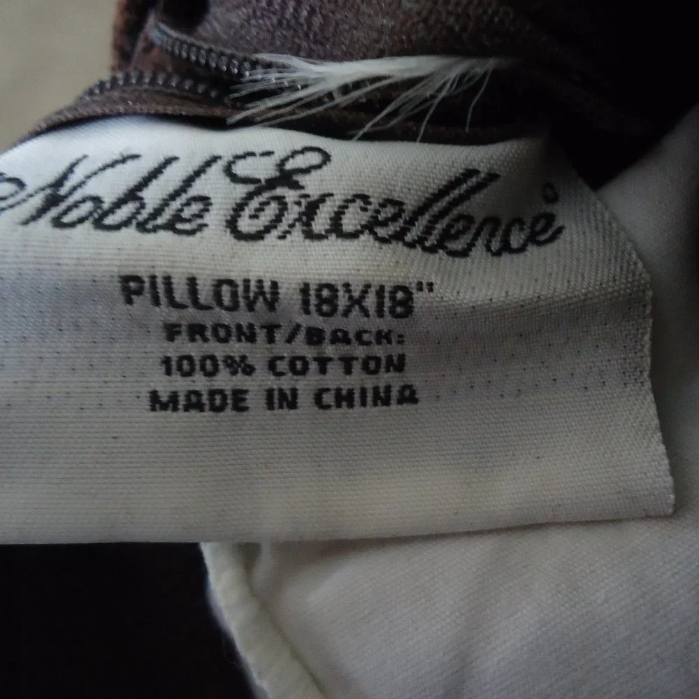 Noble Excellence Throw Pillow Corduroy 18